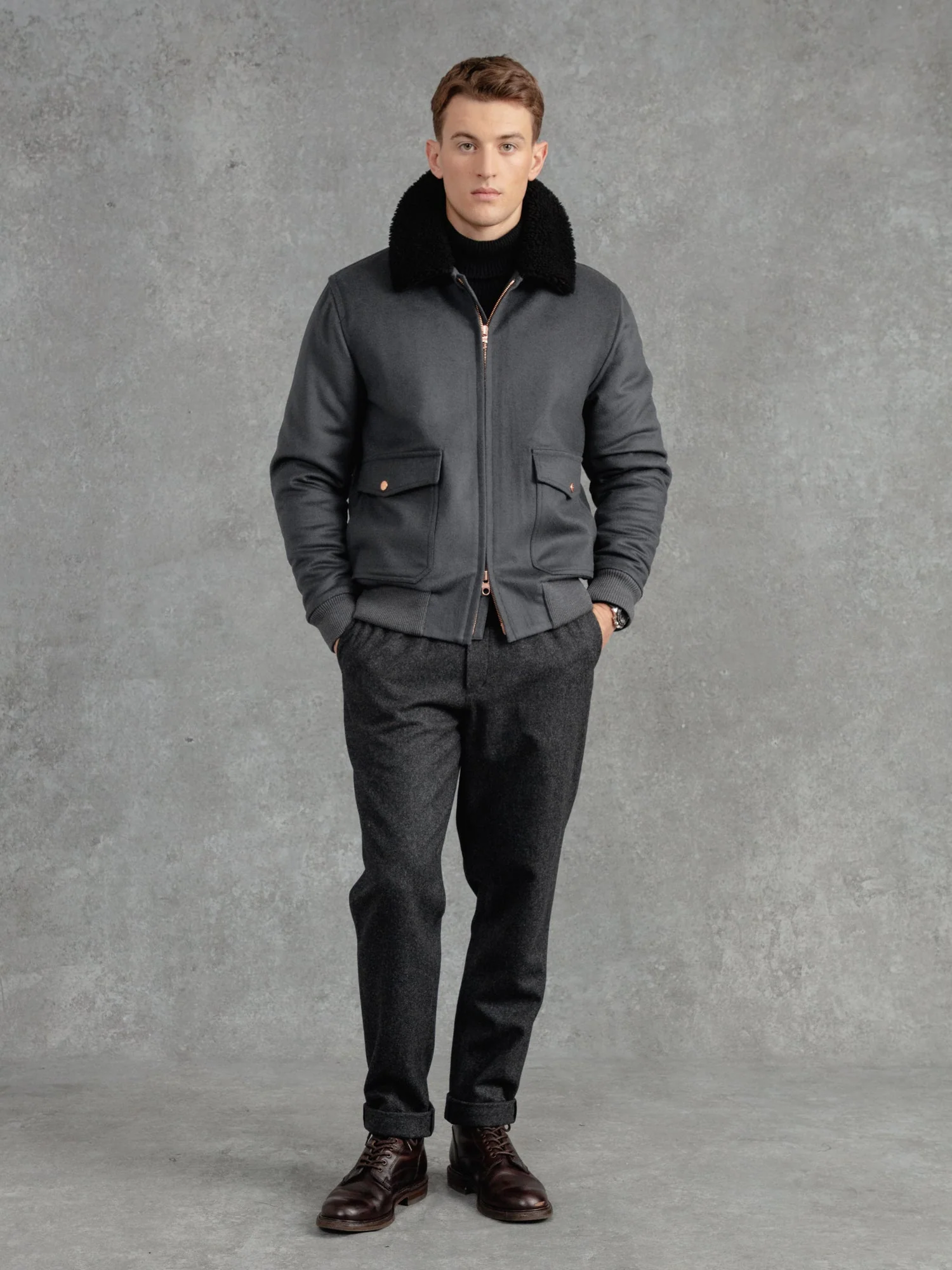 The Flight Jacket 3.0 - Cobble Grey - Image 4