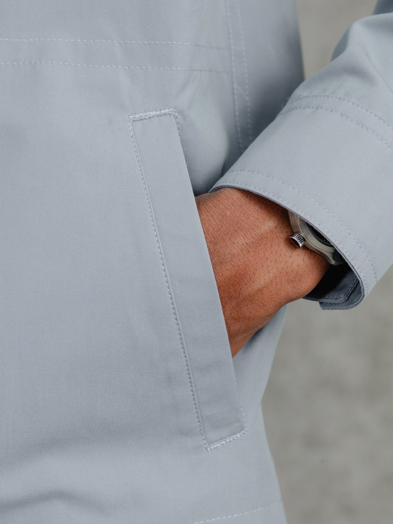The Ventile® Piccadilly Shacket - Azure - Image 5