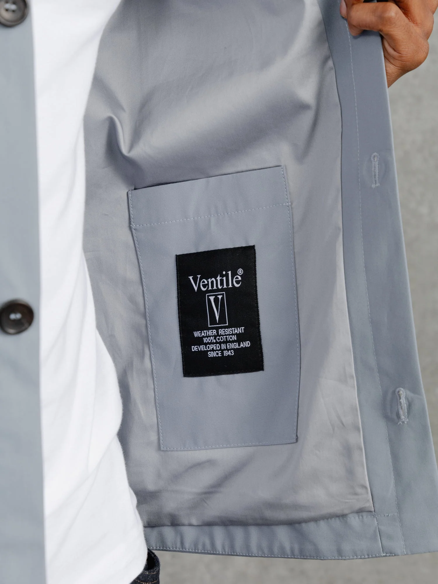 The Ventile® Piccadilly Shacket - Azure - Image 6