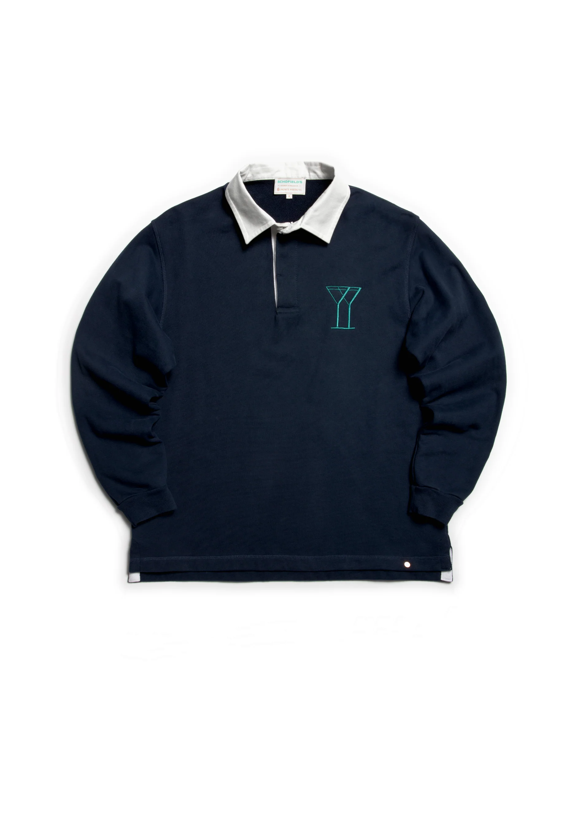 PWVC X SCHOFIELD’S BAR RUGBY SHIRT - Navy - Image 3