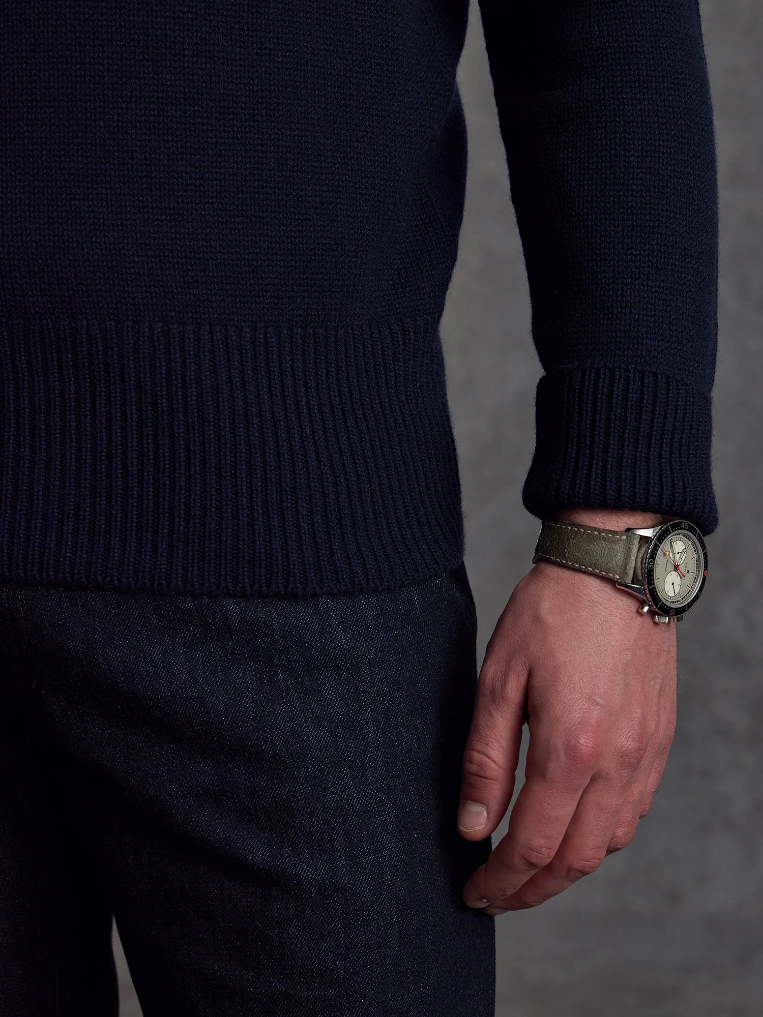 The RHC Cashmere Submariner Rollneck - Ink - Image 6