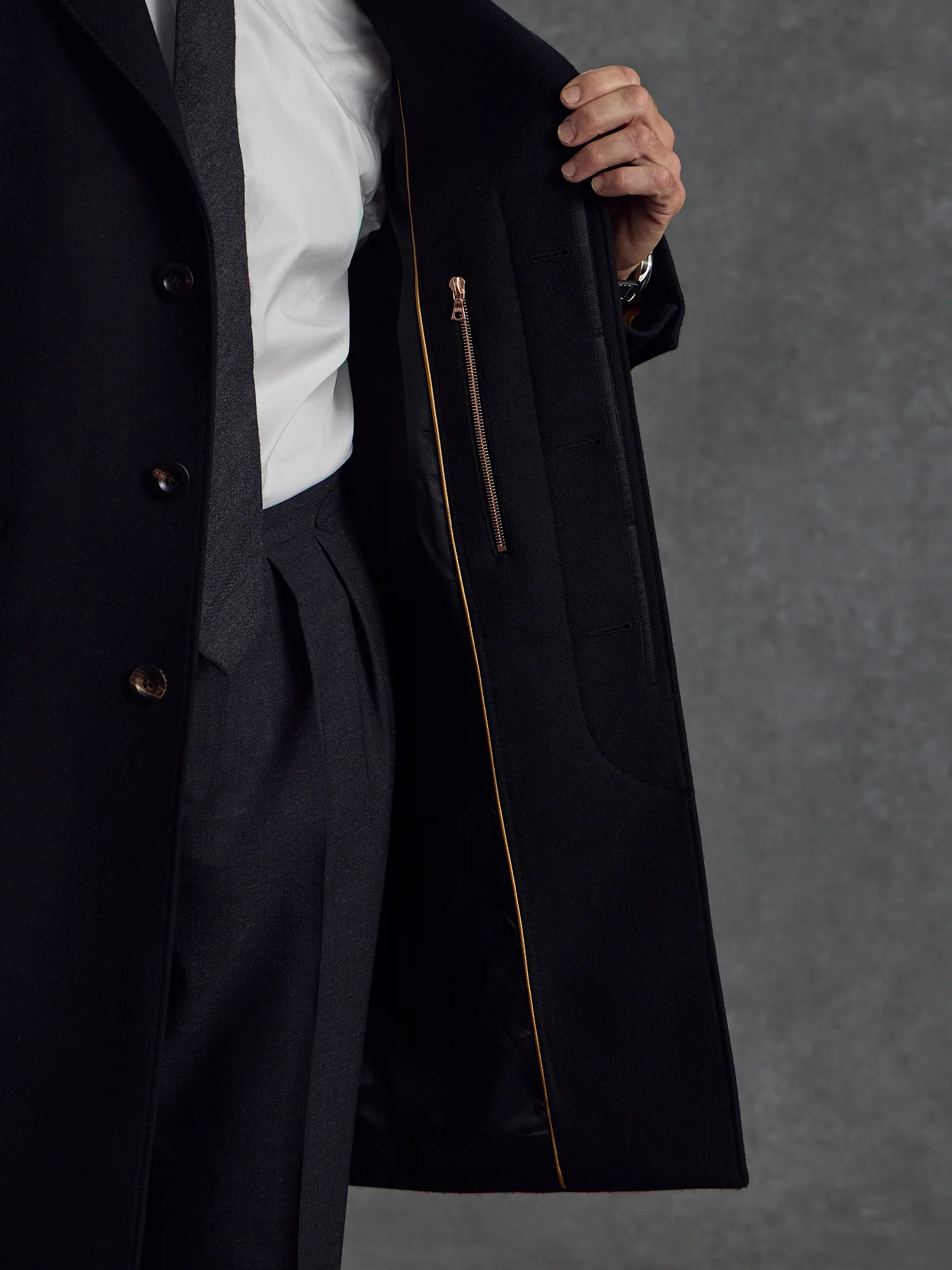 The Commander's Overcoat - Black - Image 3