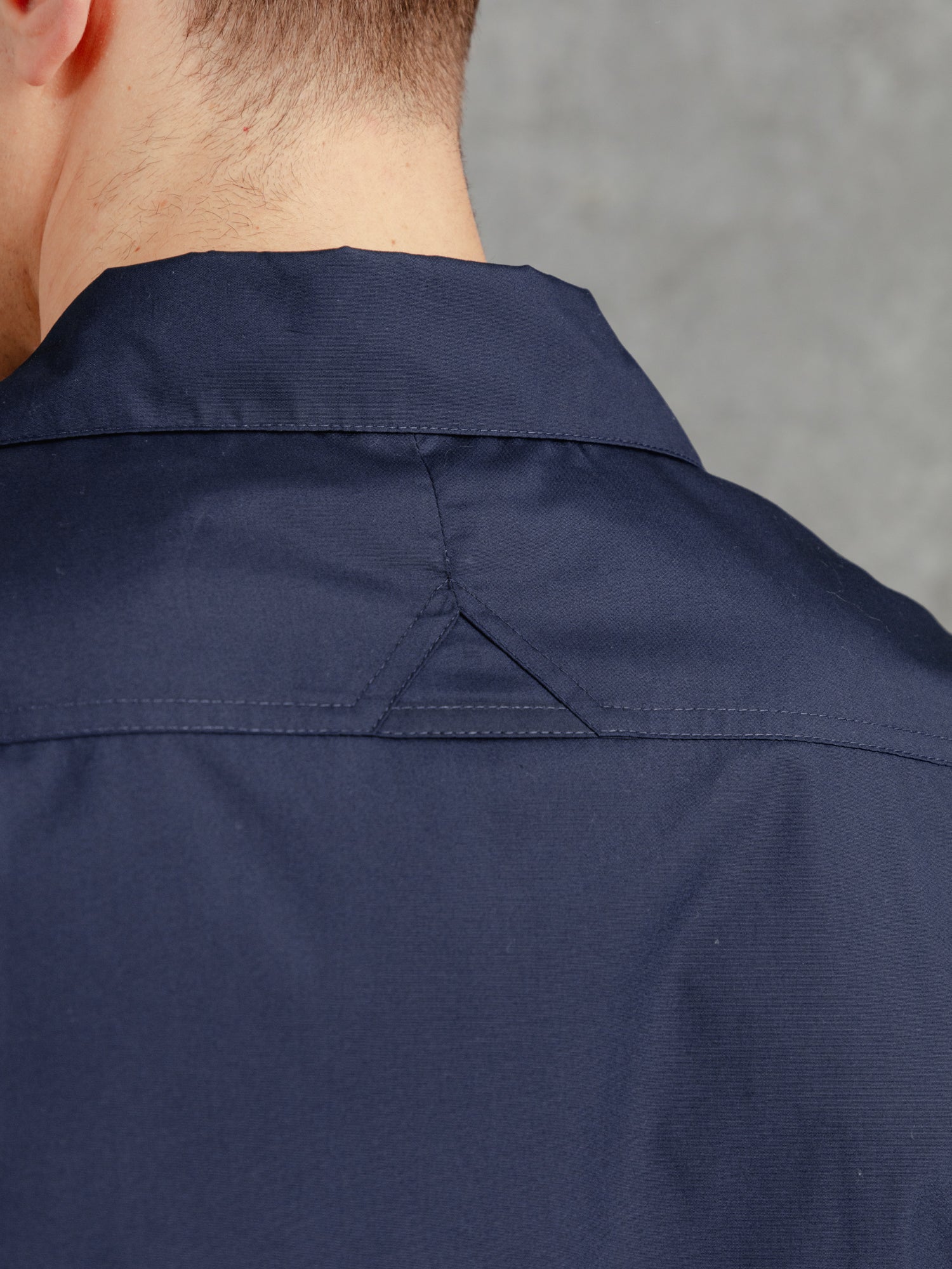 The Cotton Cuban Collar Shirt - Ink - Image 4
