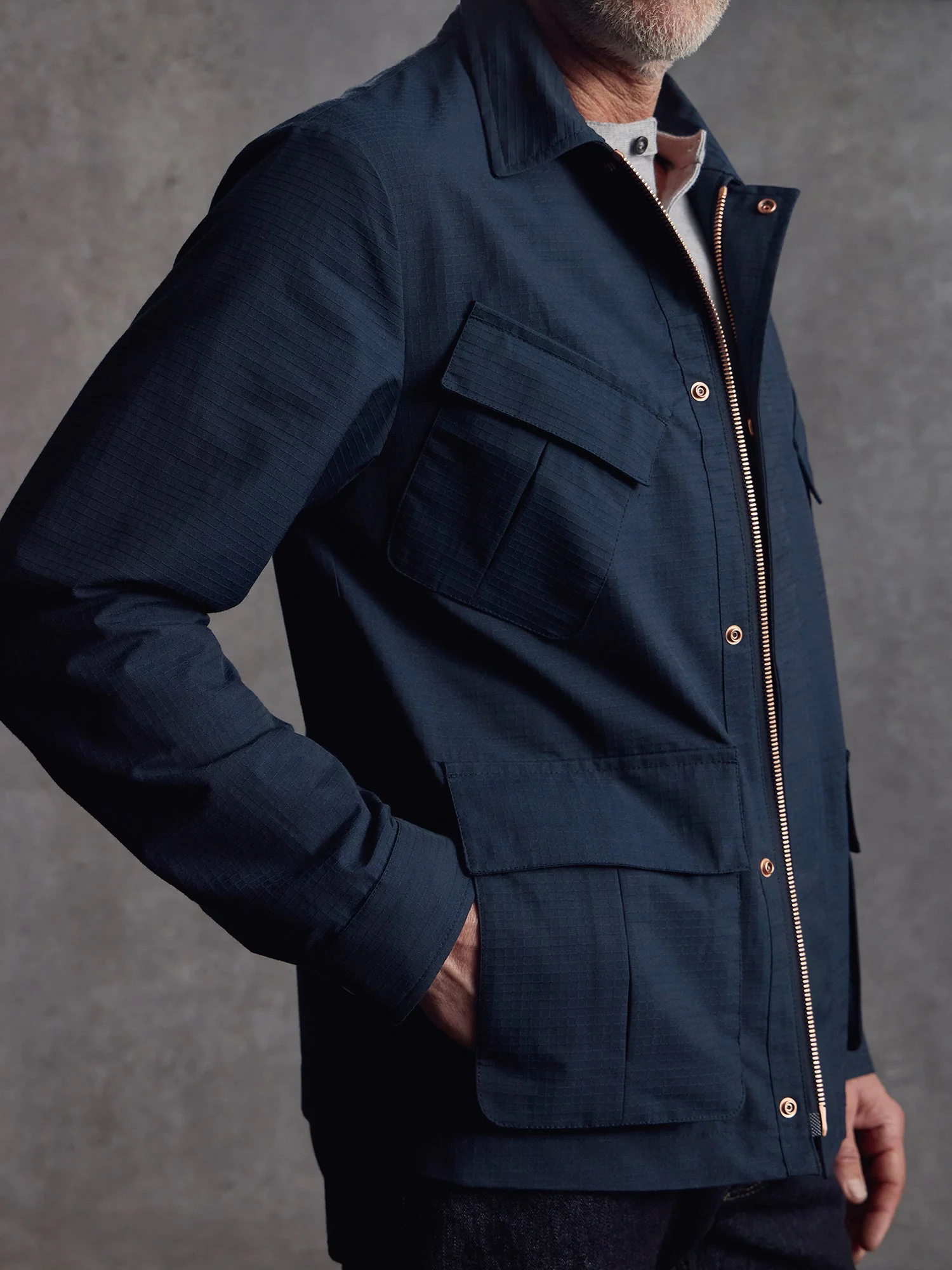The Fitzrovia Field Jacket - Ink - Image 3