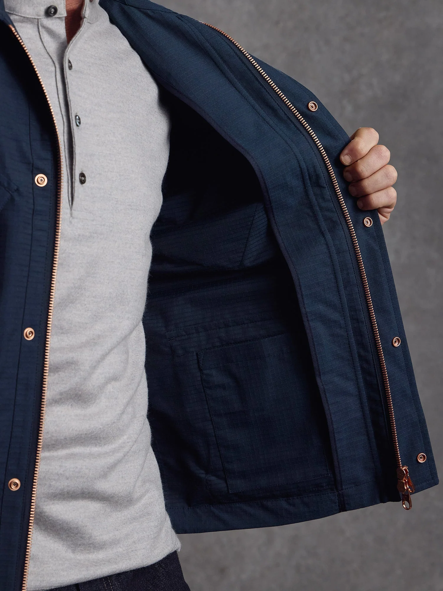 The Fitzrovia Field Jacket - Ink - Image 4