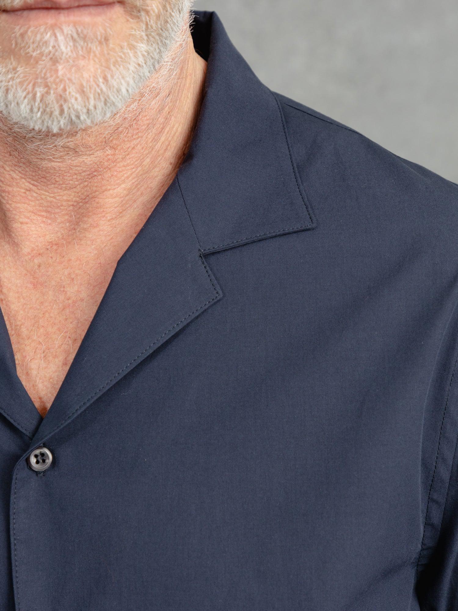 The Flyweight Camp Collar Shirt - Navy - Image 3