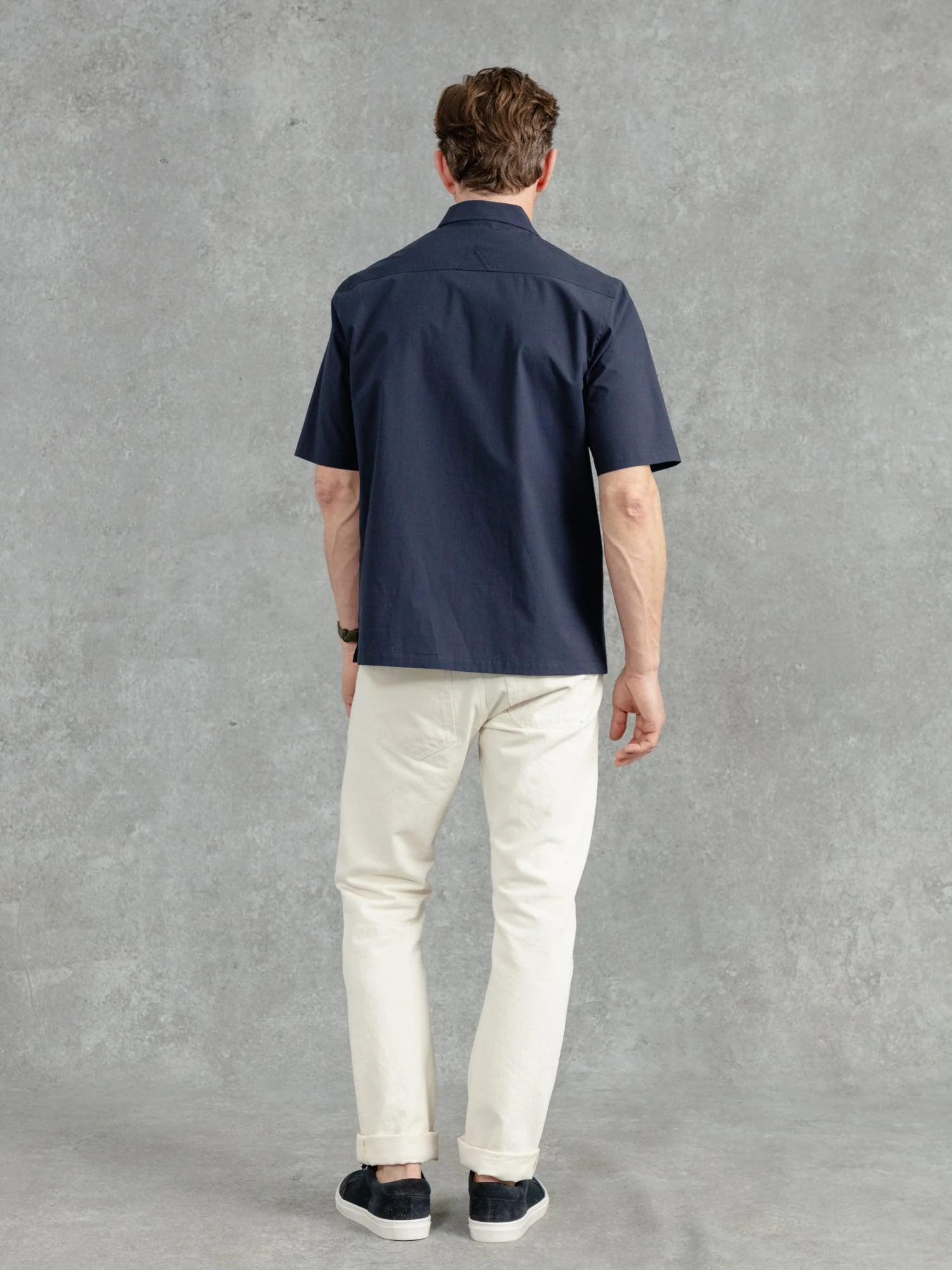 The Flyweight Camp Collar Shirt - Navy - Image 6