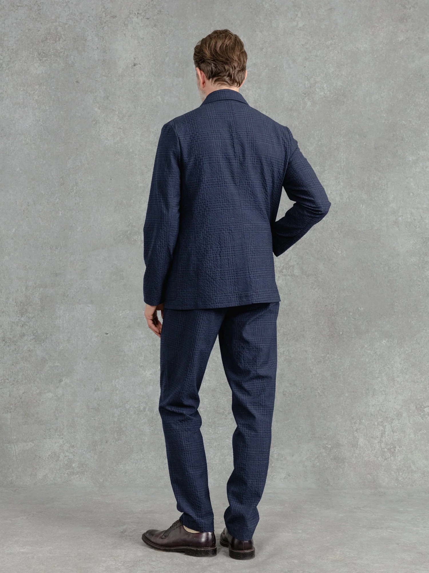 The Loro Piana Seersucker Blazer - Ink - Image 6