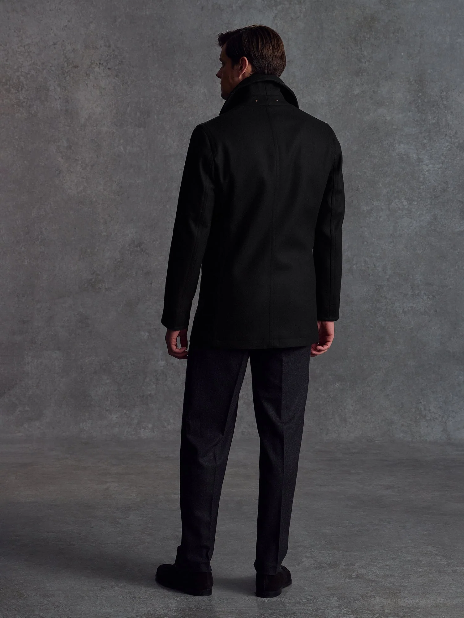The Manchester Peacoat - Black - Image 6