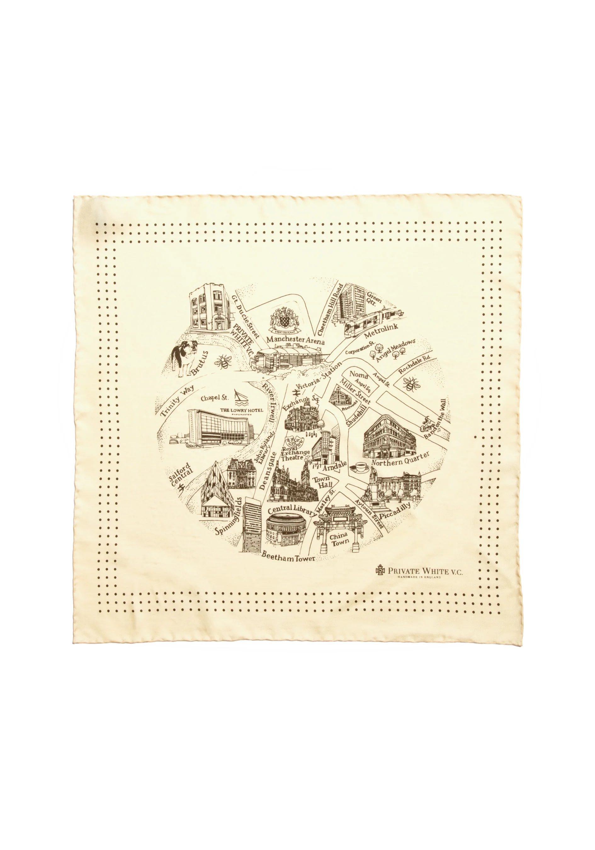 The Manchester Silk Scarf - Alabaster - Image 3