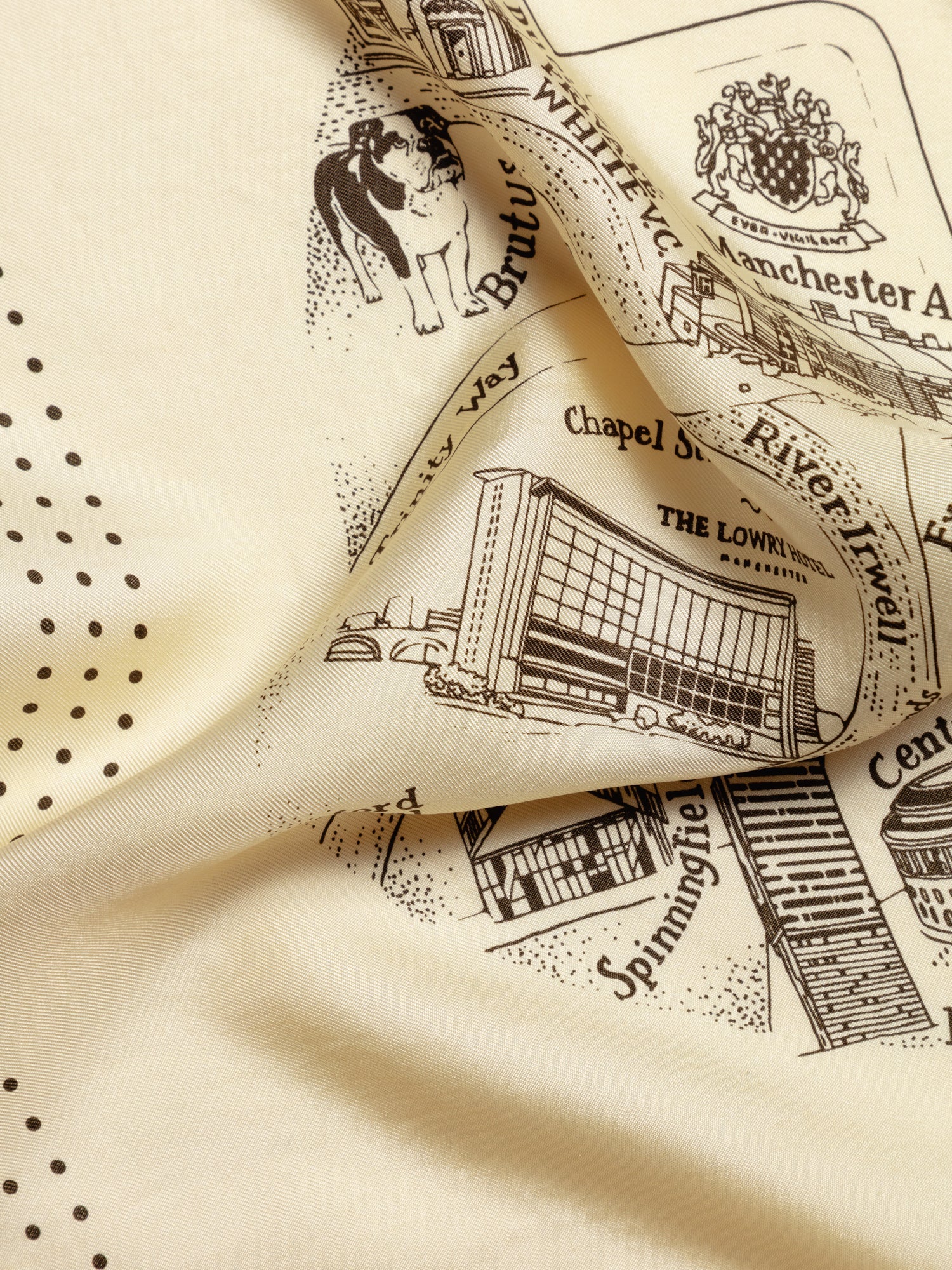 The Manchester Silk Scarf - Alabaster - Image 4