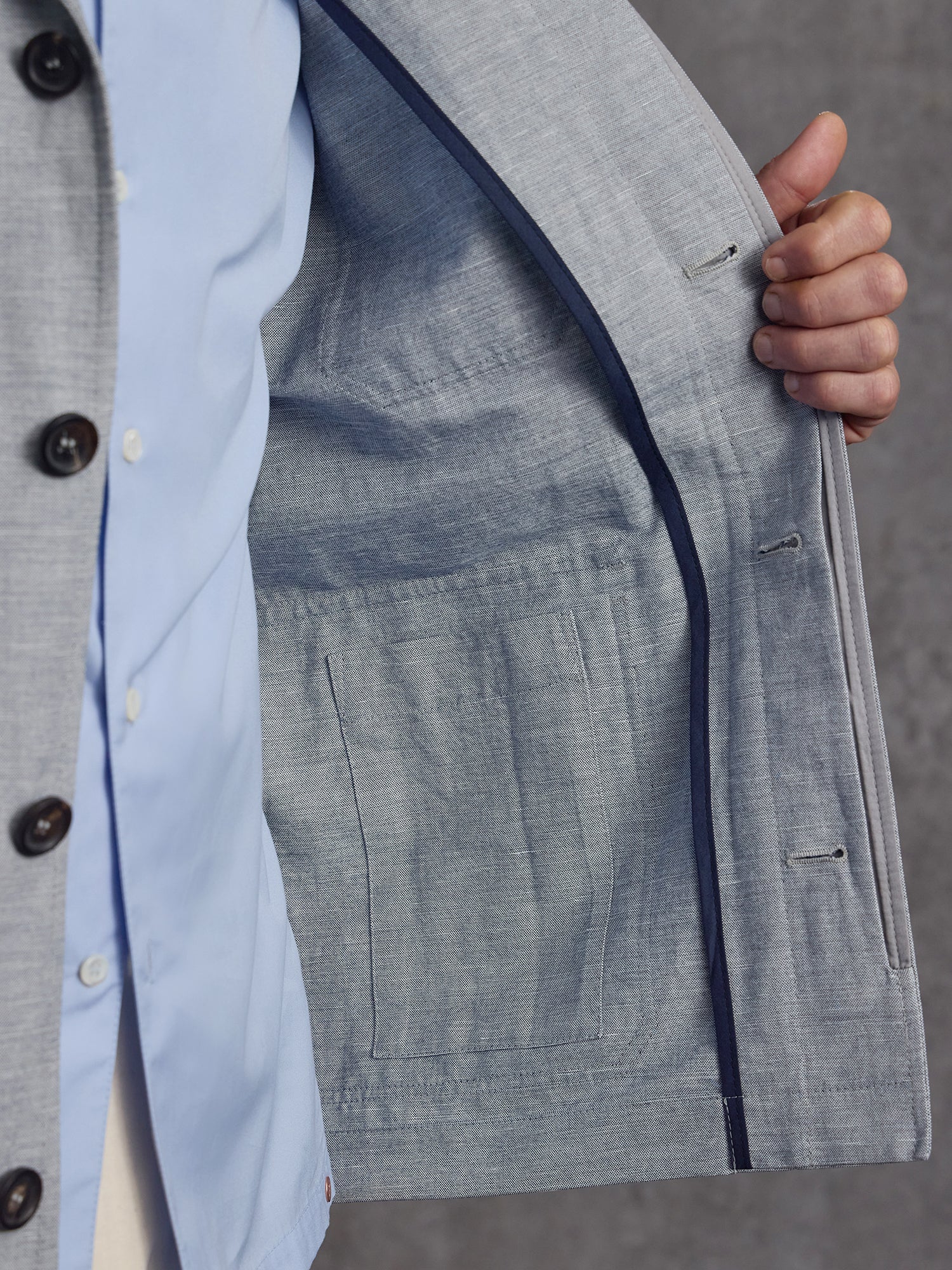 The Marylebone Shacket - Azure - Image 3