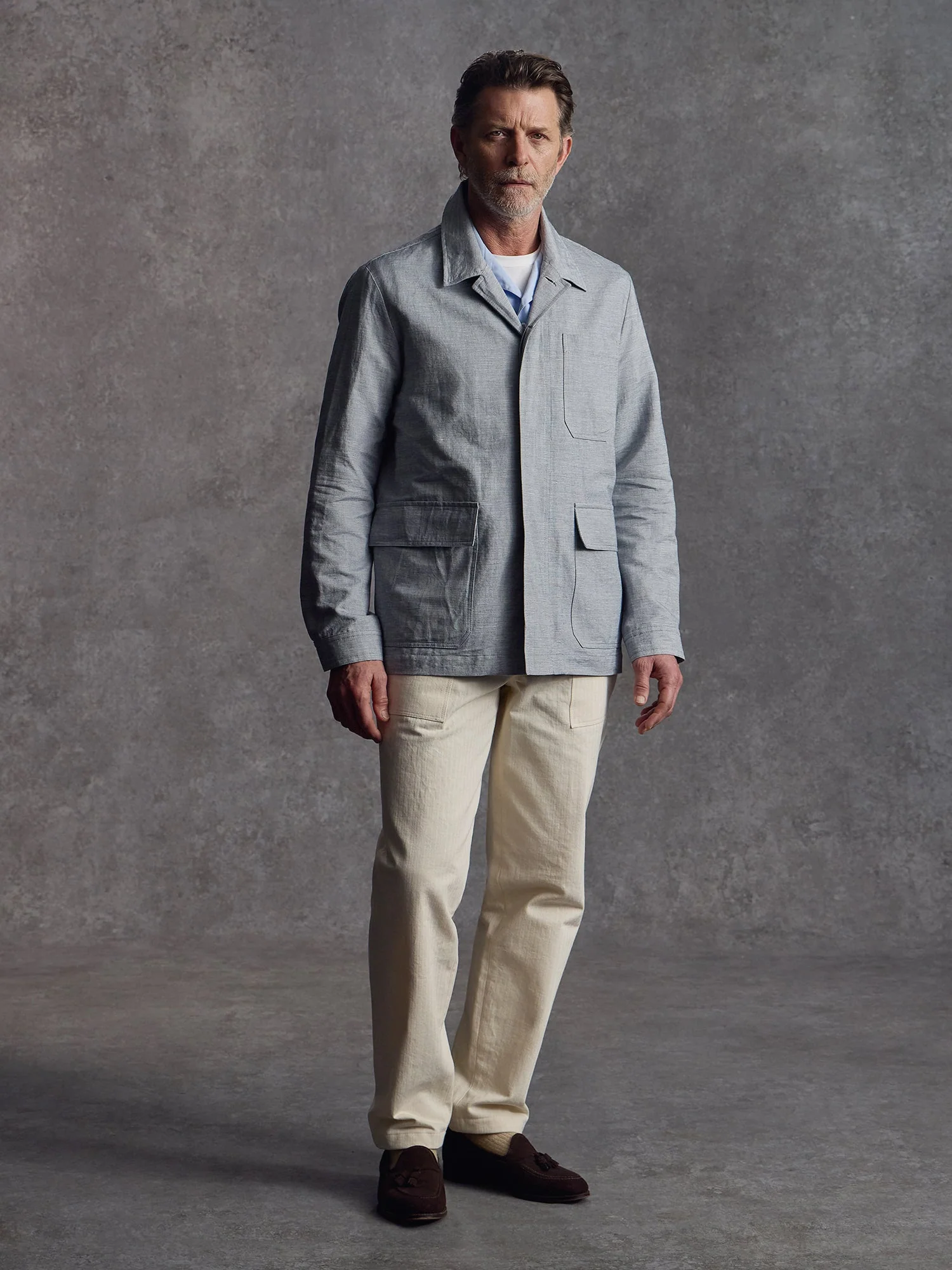The Marylebone Shacket - Azure - Image 4