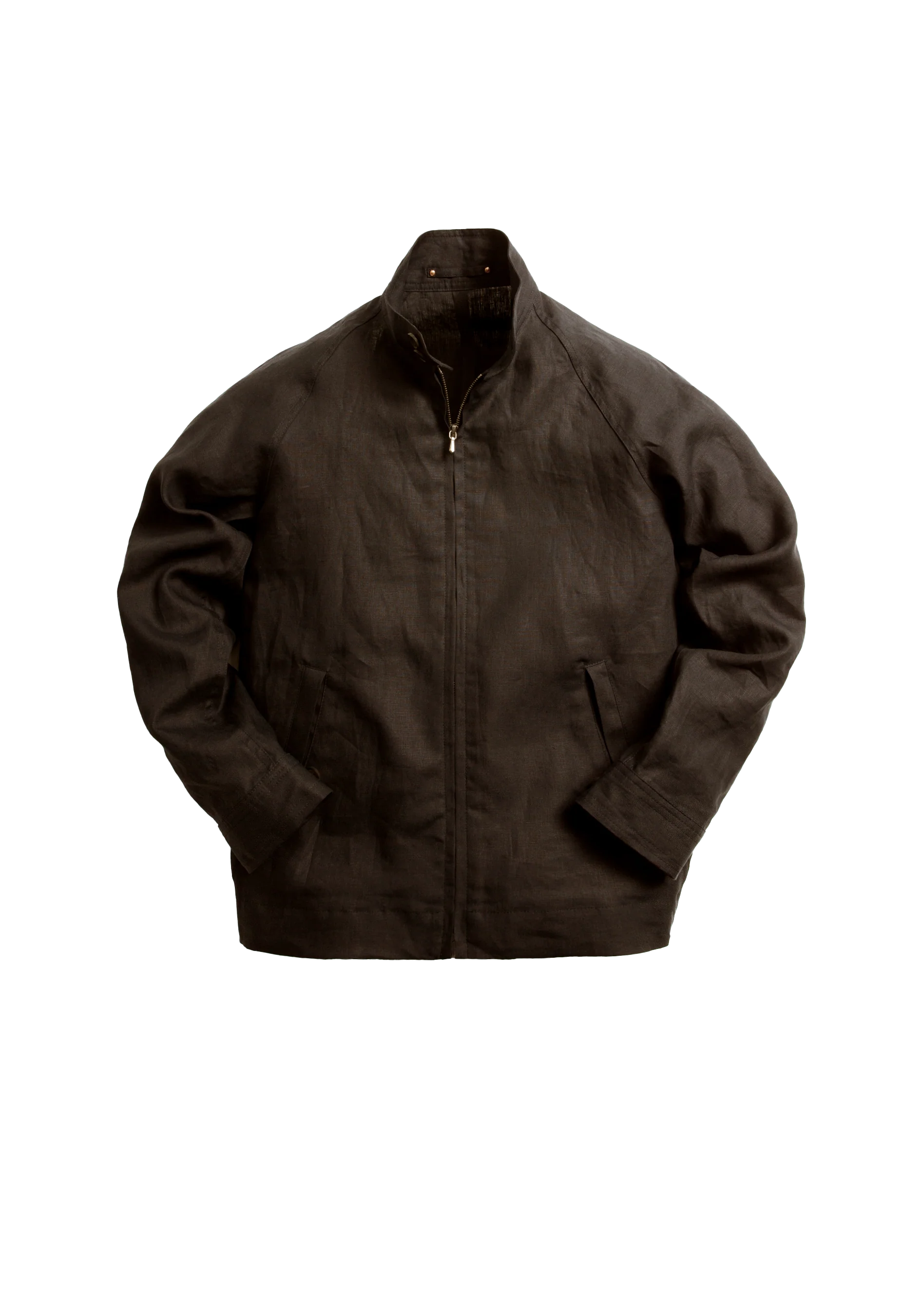 The Permanent Style Linen Harrington - Brown - Image 3