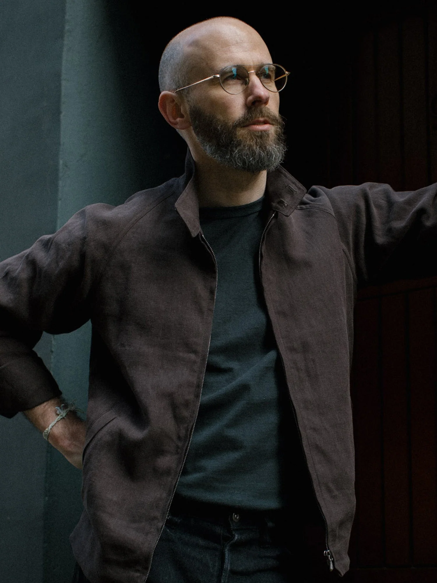 The Permanent Style Linen Harrington - Brown - Image 7