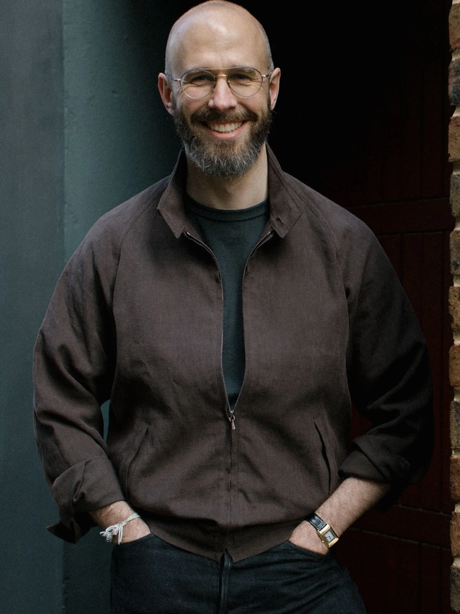 The Permanent Style Linen Harrington - Brown - Image 8