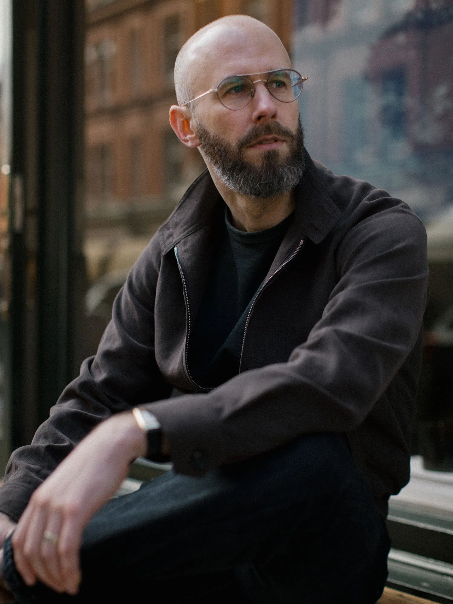 The Permanent Style Linen Harrington - Brown - Image 9