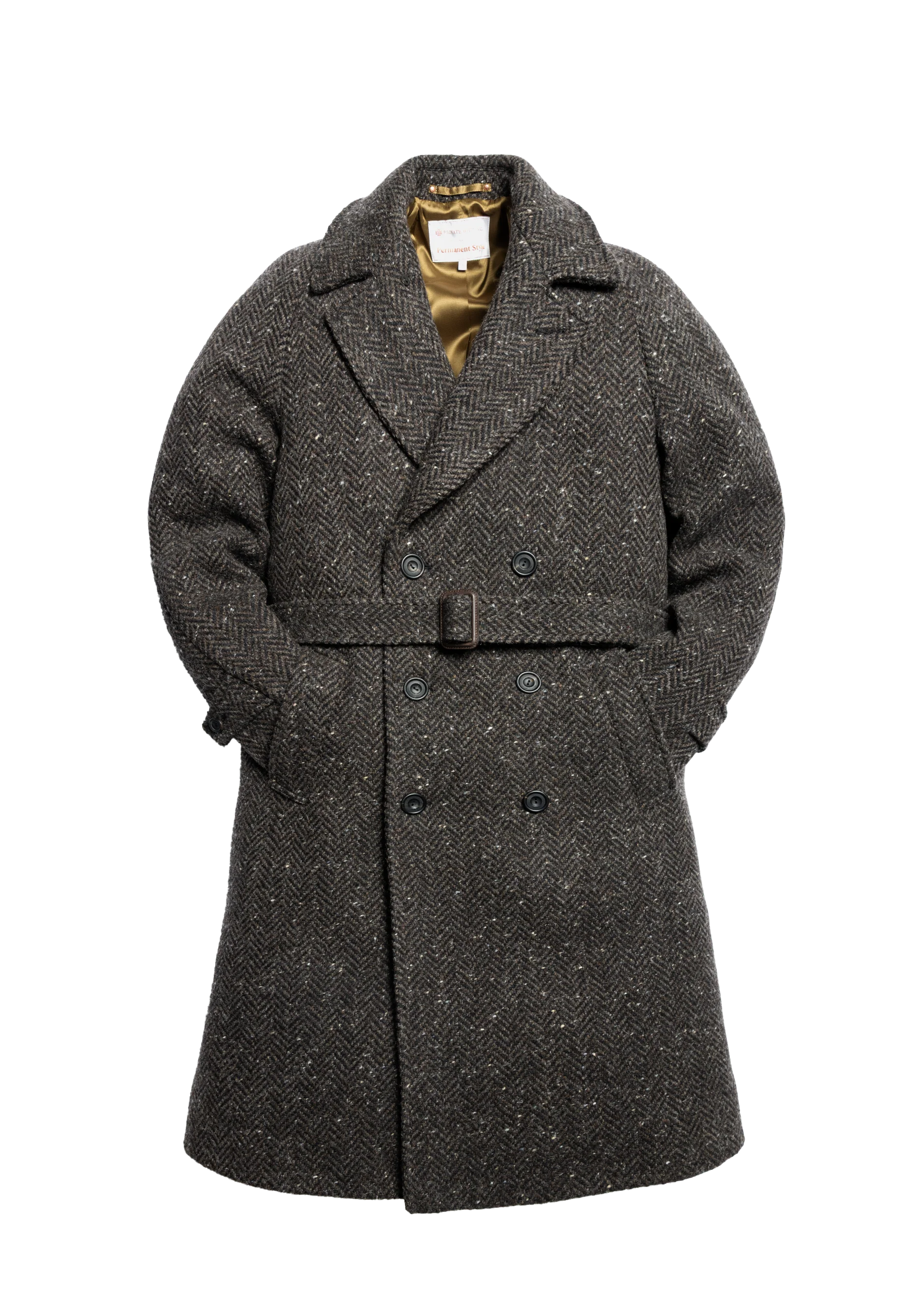 The PS English Tweed Overcoat - Dark Brown - Image 3