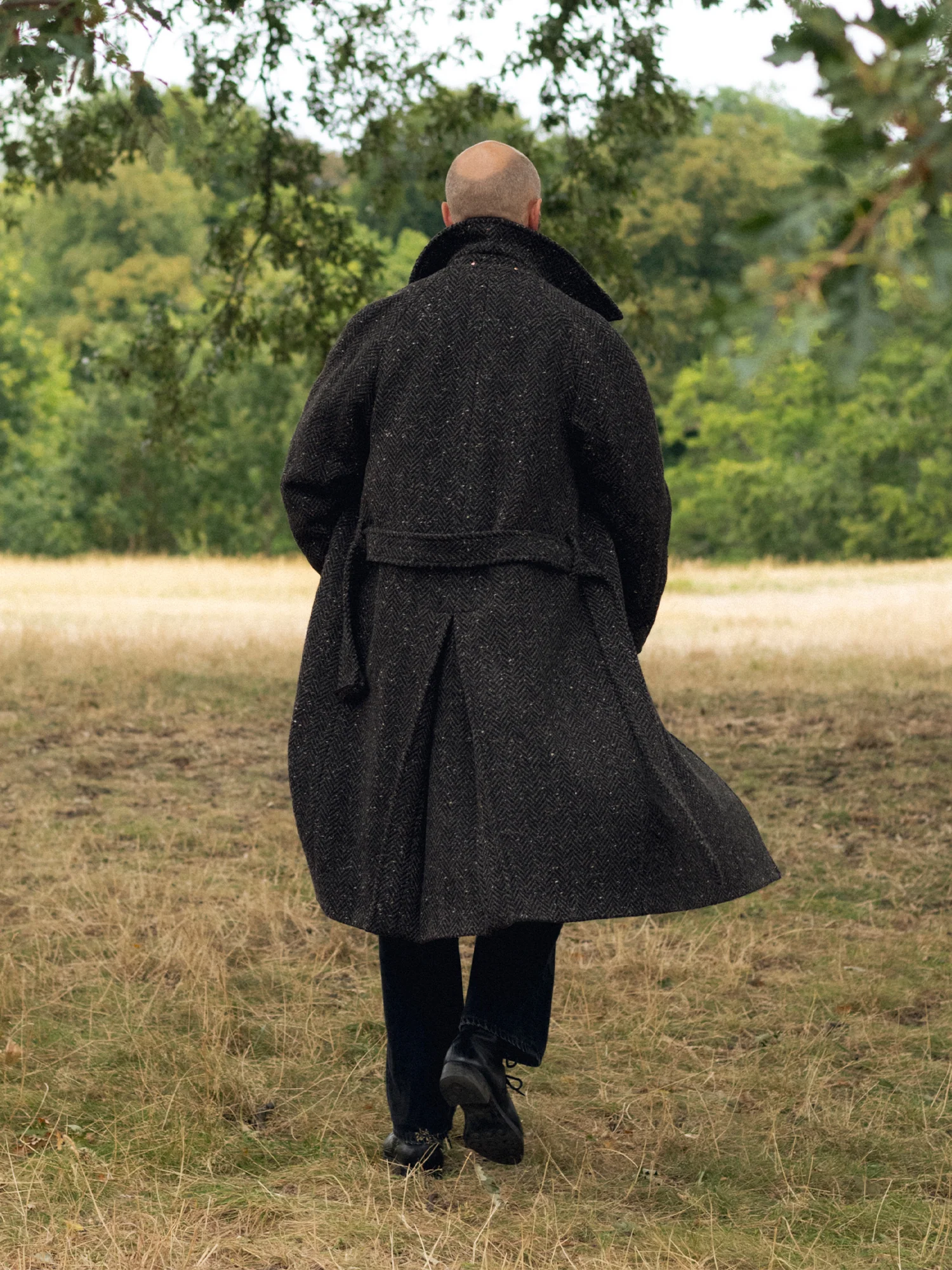 The PS English Tweed Overcoat - Dark Brown - Image 4