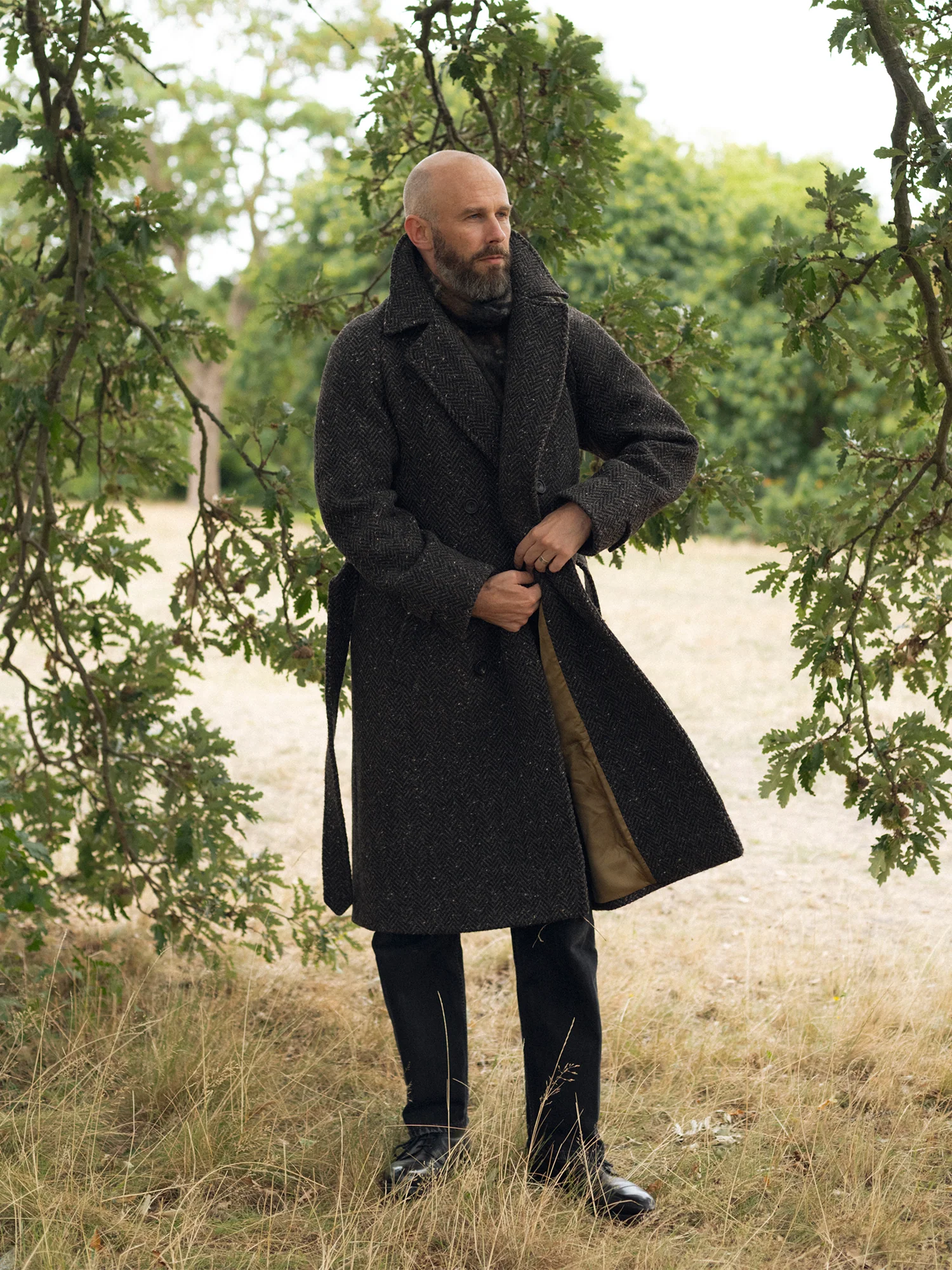 The PS English Tweed Overcoat - Dark Brown - Image 8