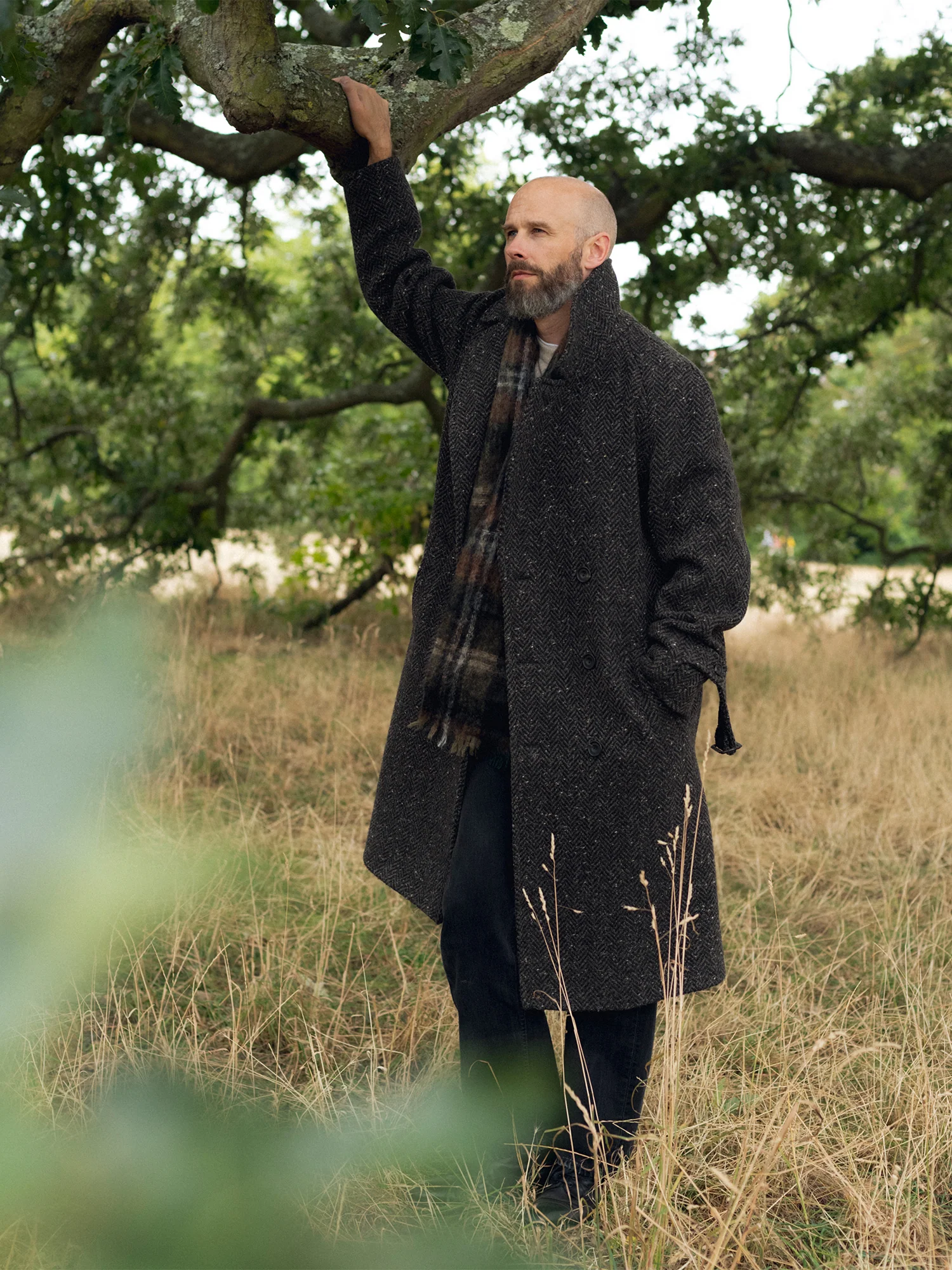 The PS English Tweed Overcoat - Dark Brown - Image 9