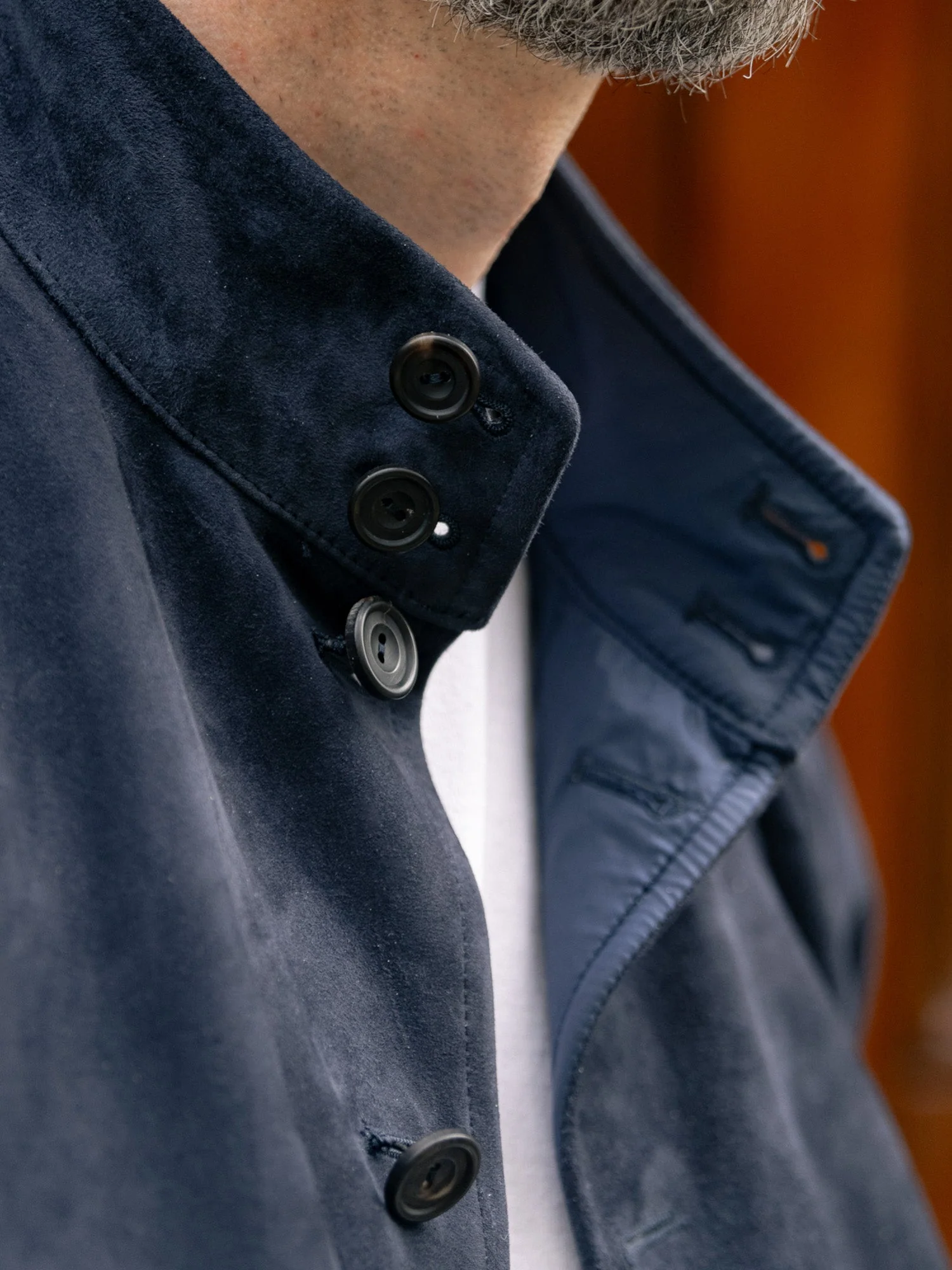 The PS Reversible Suede Bomber - Navy - Image 4
