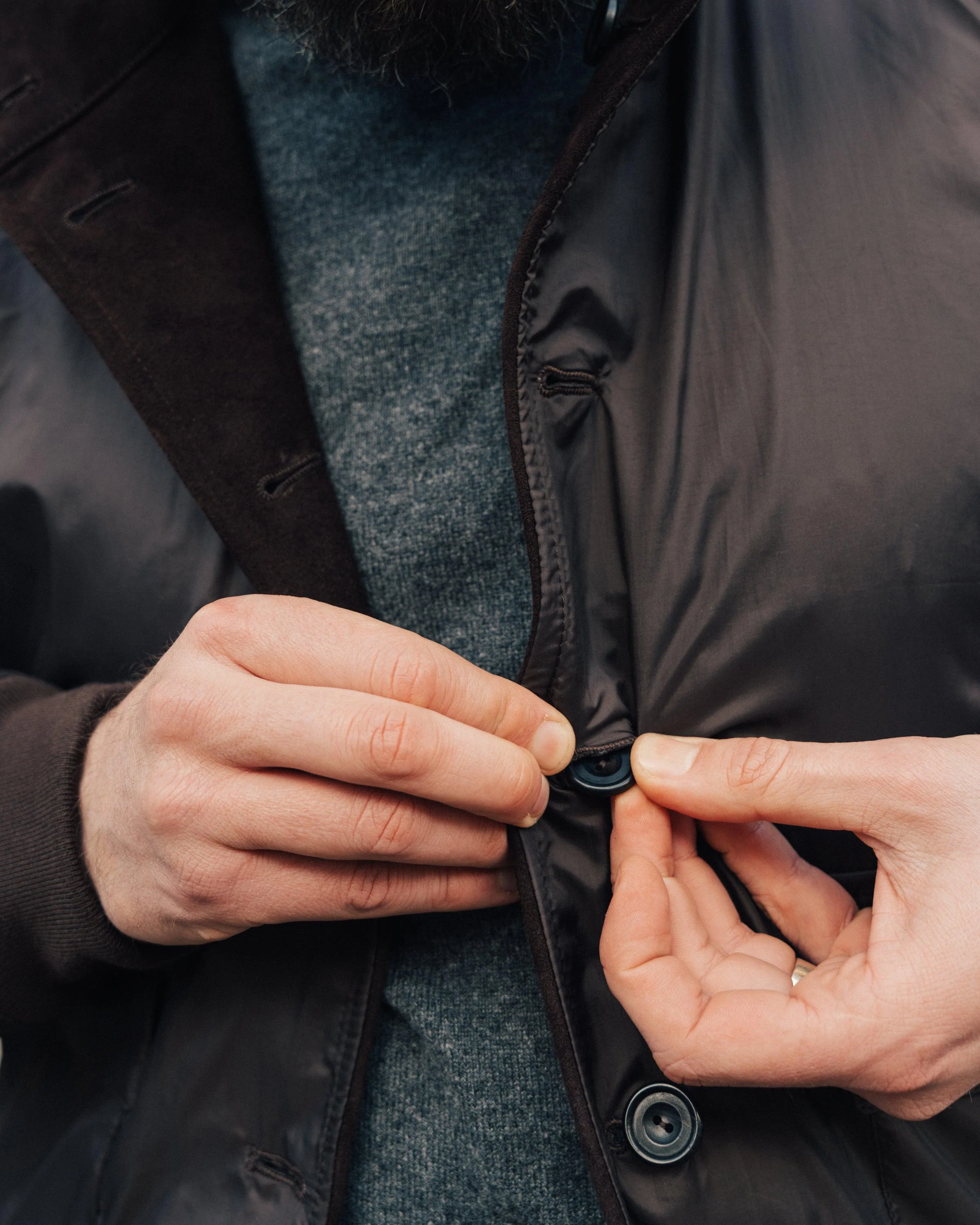 The PS Reversible Suede Bomber - Brown - Image 13