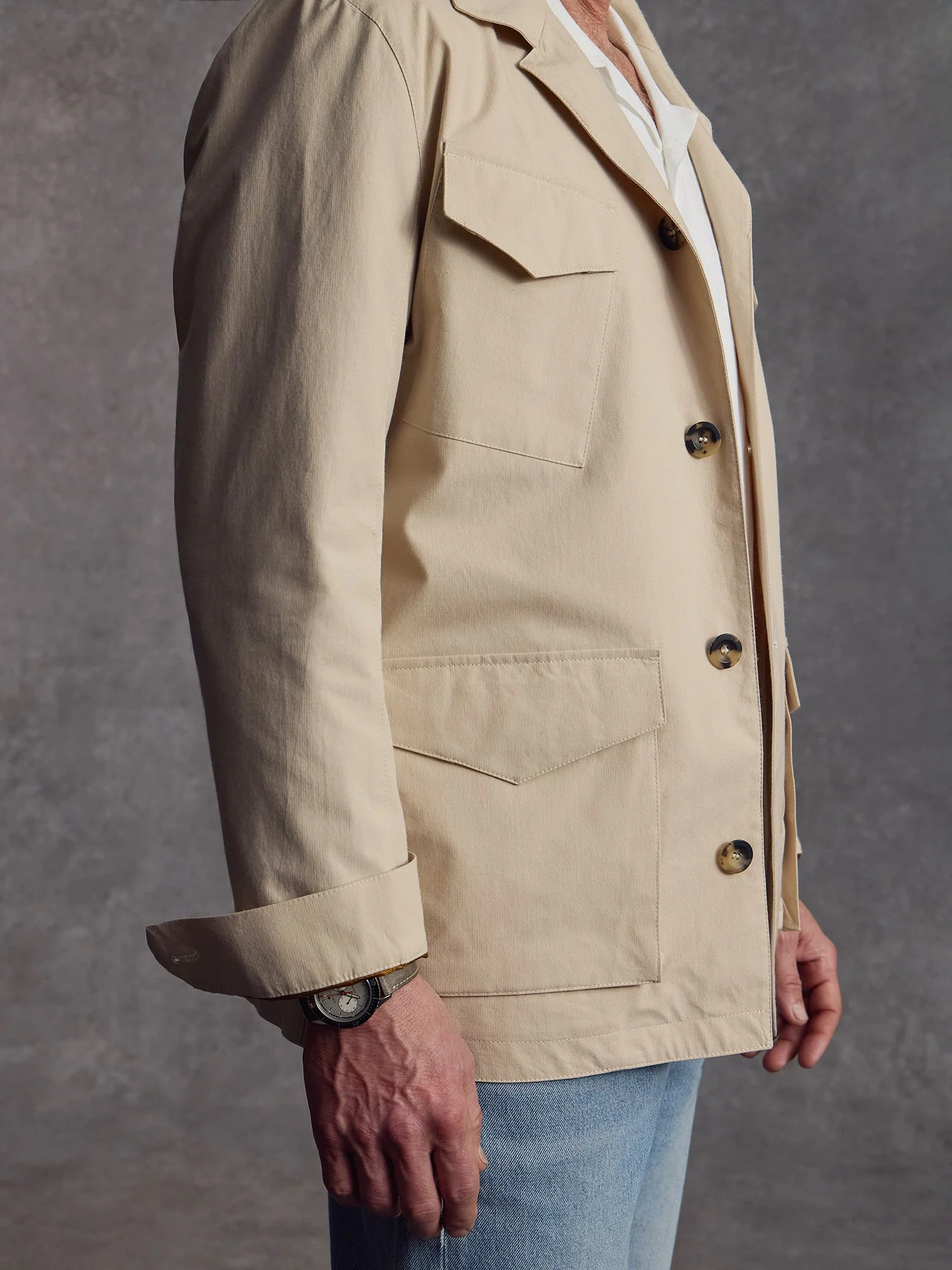 The Richmond Revere Jacket - Alabaster - Image 3