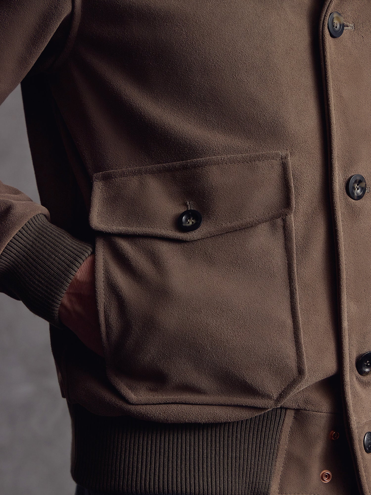 The Stealth Bomber - Taupe Suede - Image 4