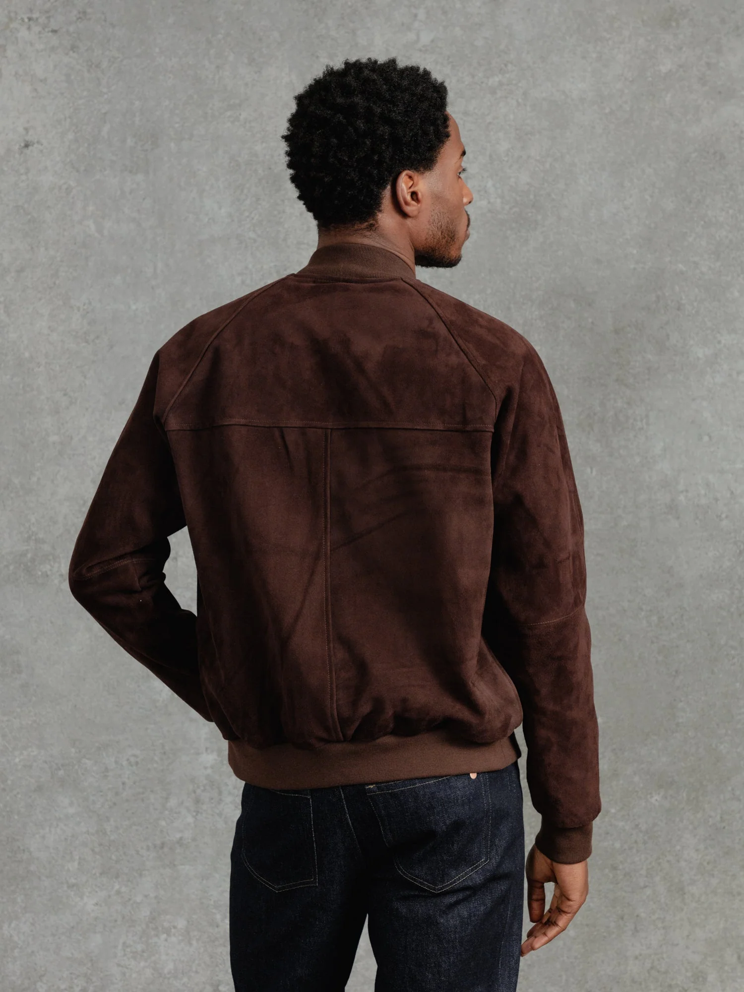 The Suede Bomber - Bark - Image 8