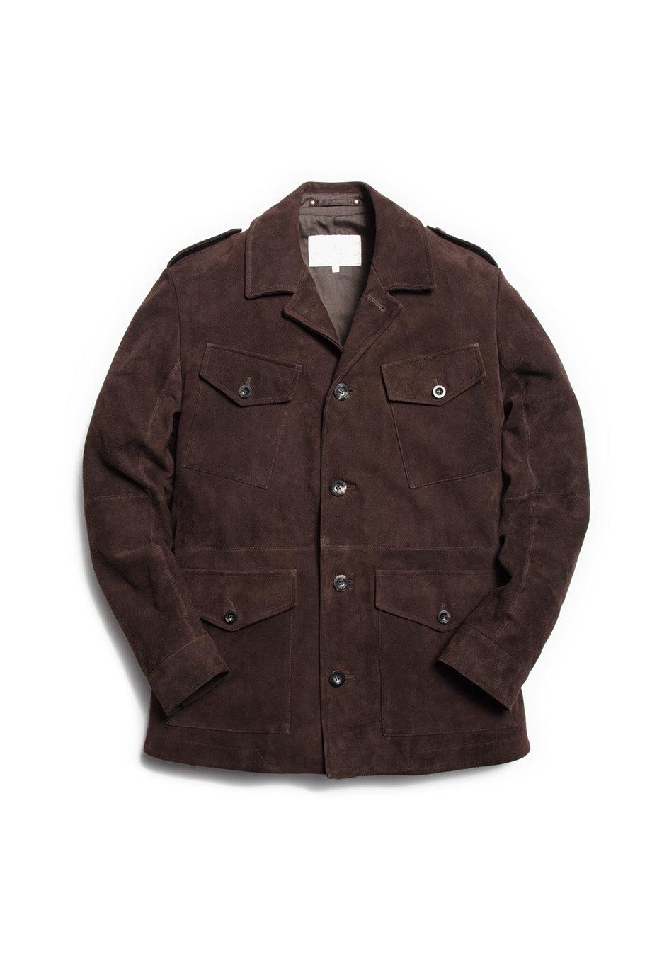 The Suede Revere Jacket - Bark - Image 3