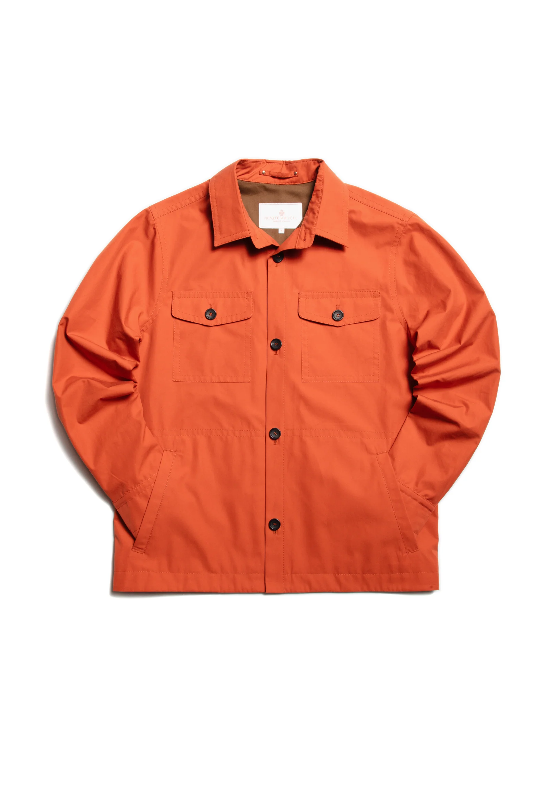 The Ventile® Piccadilly Shacket - Brick Orange - Image 3