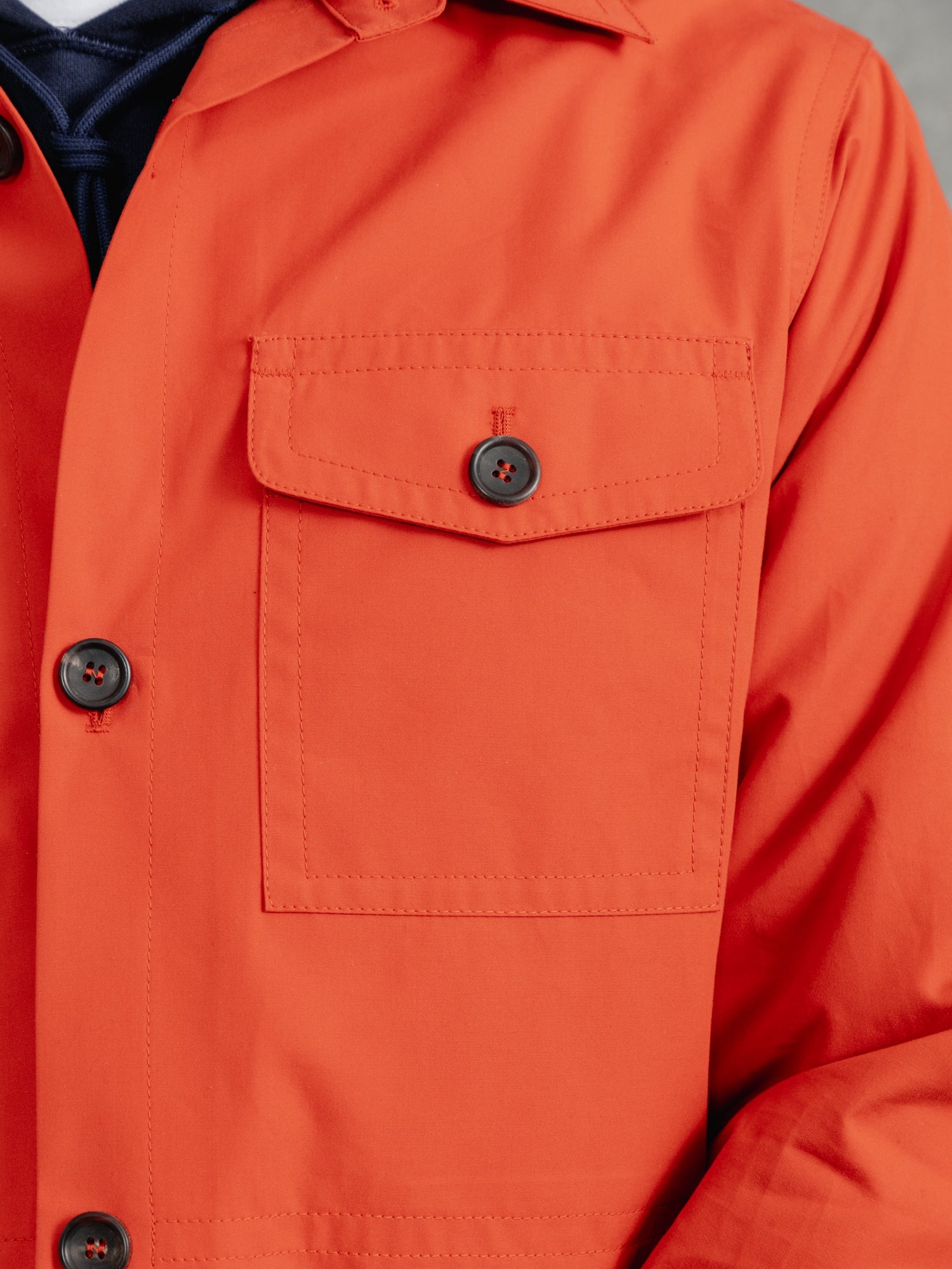 The Ventile® Piccadilly Shacket - Brick Orange - Image 5