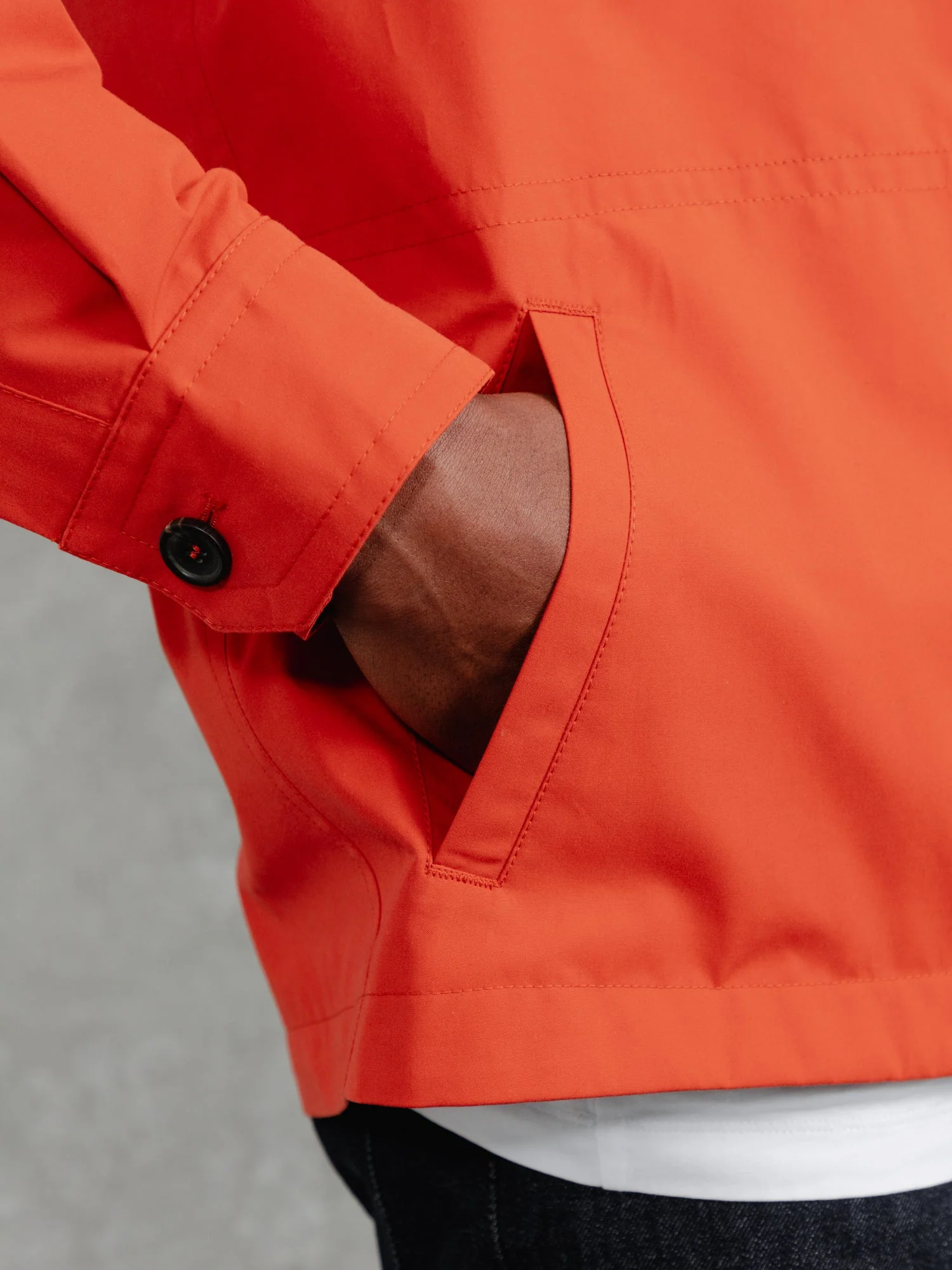 The Ventile® Piccadilly Shacket - Brick Orange - Image 6