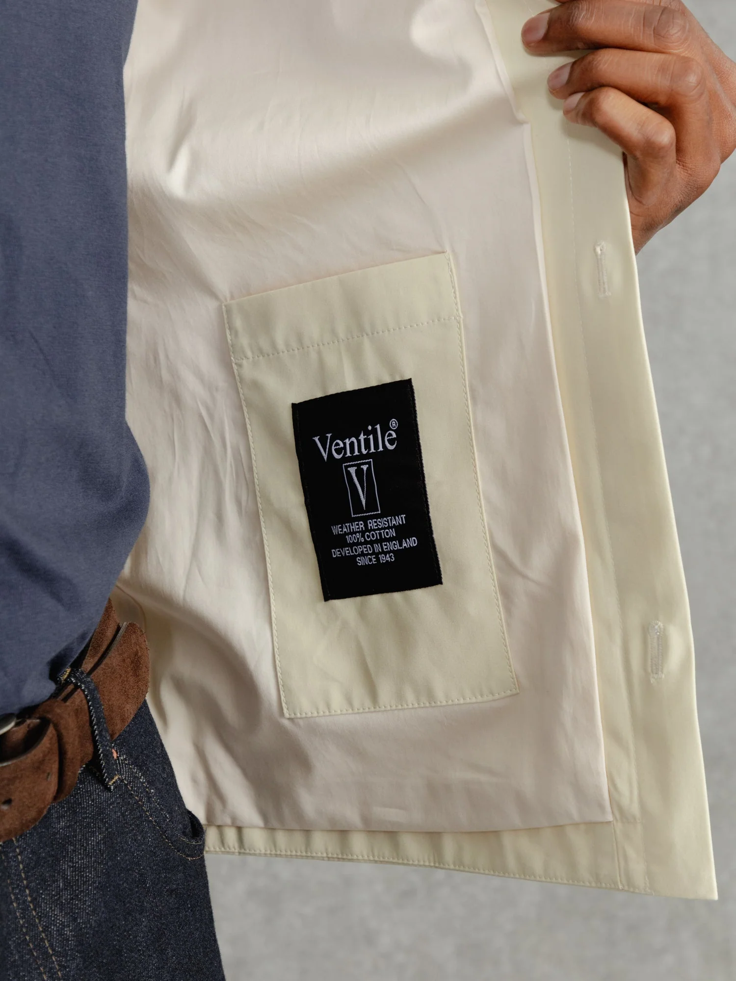 The Ventile® Piccadilly Shacket - Chalk - Image 6