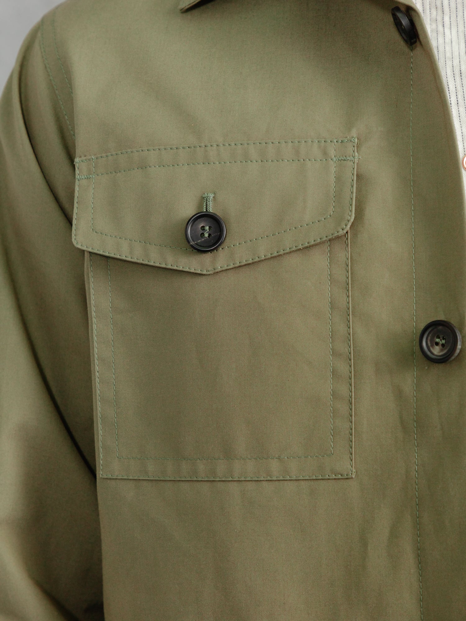 The Ventile® Piccadilly Shacket - Sage - Image 4