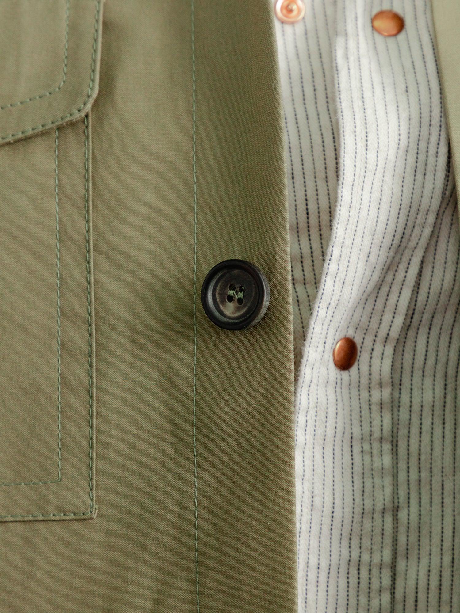 The Ventile® Piccadilly Shacket - Sage - Image 5