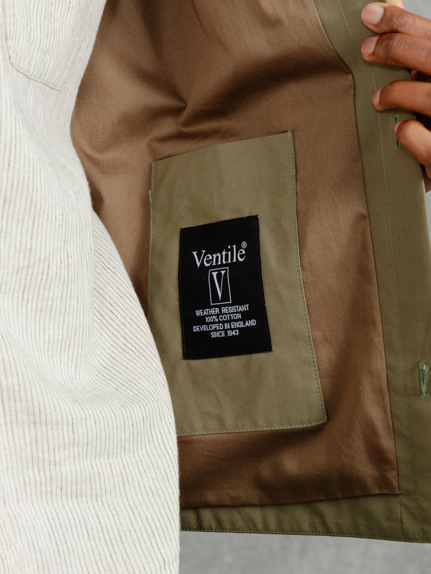 The Ventile® Piccadilly Shacket - Sage - Image 6