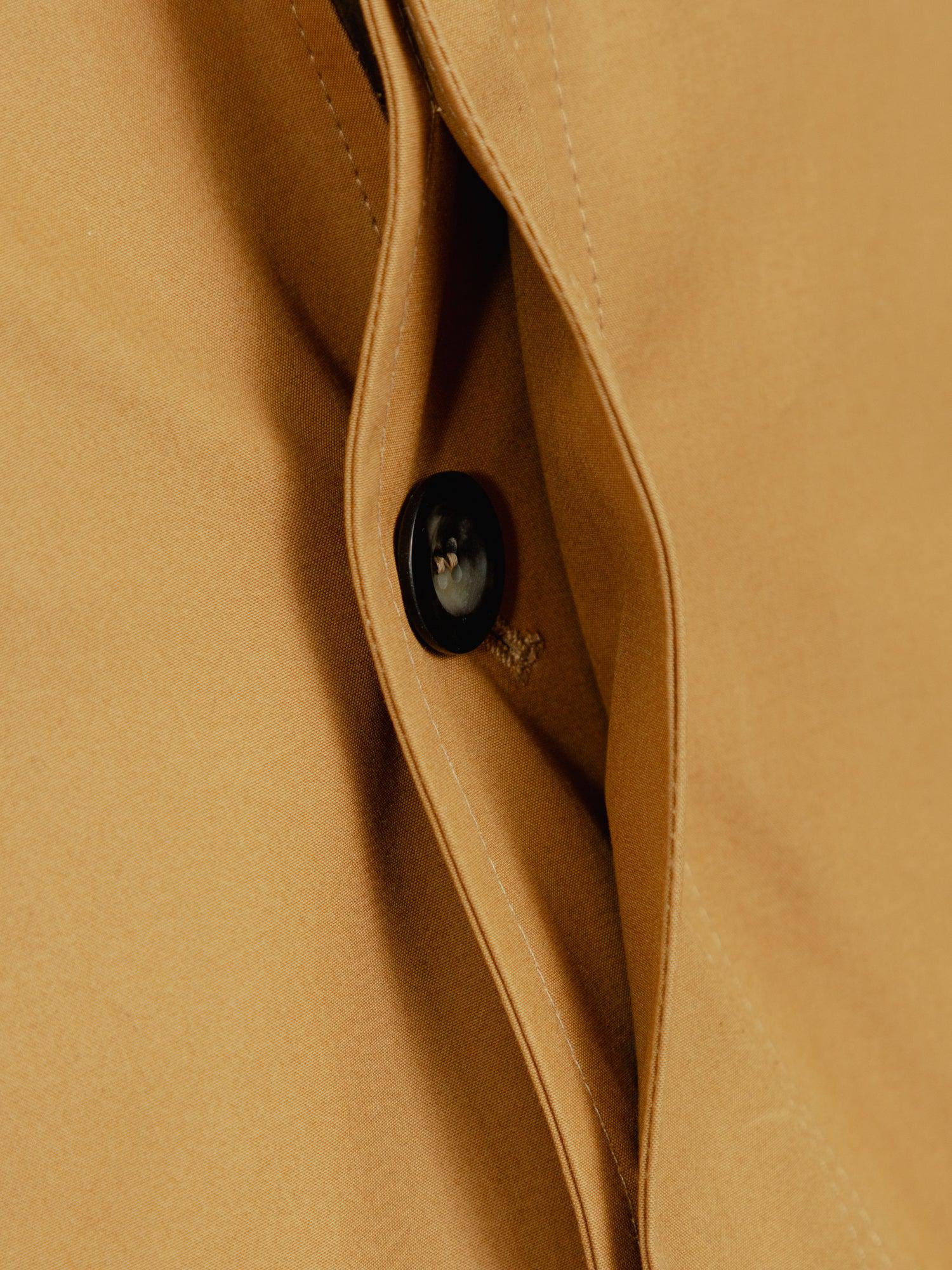 The Ventile® Raglan Raincoat - Yellow Ochre - Image 6
