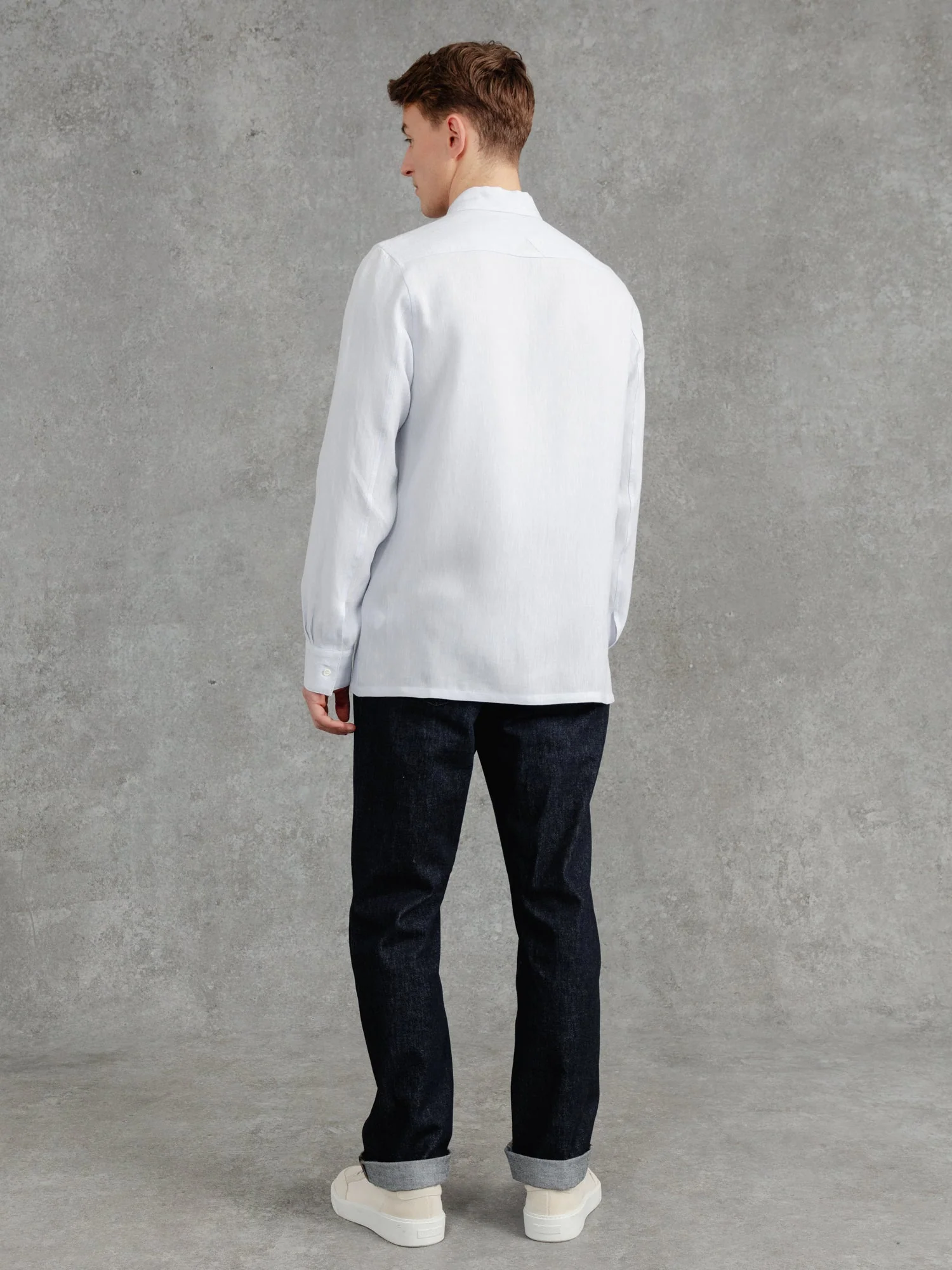 The Victor Linen Shirt - Pale Smoke - Image 6